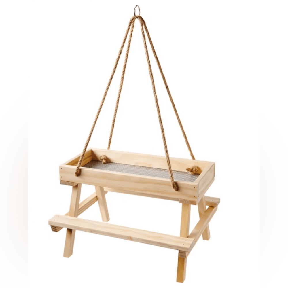 NWT BELAVI Bird Feeder - Hanging Picnic
Table